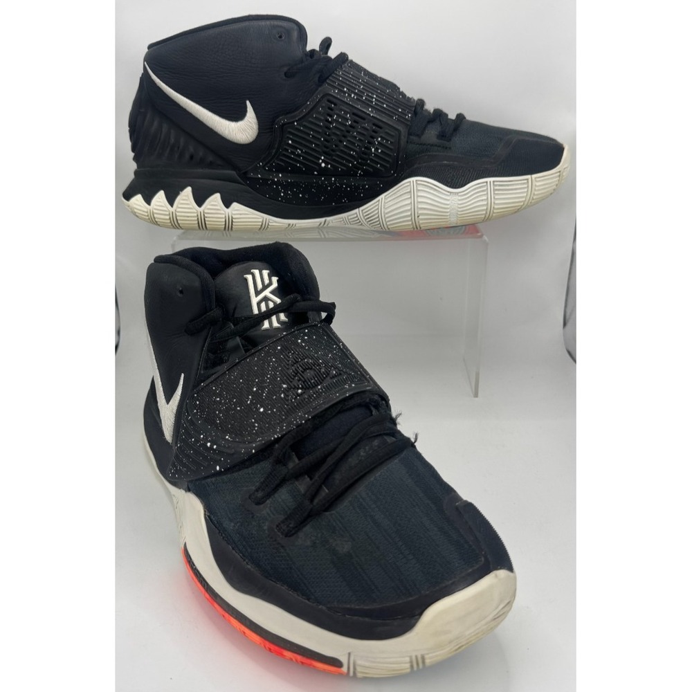 Nike Kyrie 6 Jet Black Basketball Sneaker BQ4630-001 - Men's Size 13
